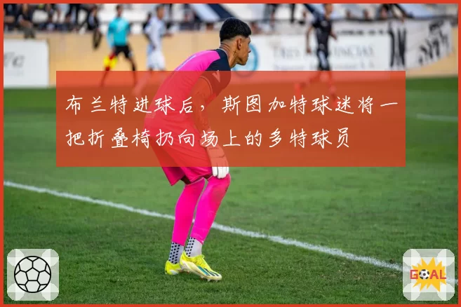 布兰特进球后，斯图加特球迷将一把折叠椅扔向场上的多特球员